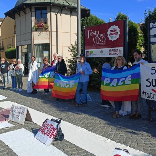 In provincia tanti lenzuoli bianchi per ricordare i palestinesi uccisi a Gaza