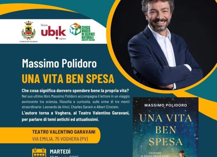 Massimo Polidoro torna a Voghera per presentare il suo libro “Una vita ben spesa” 