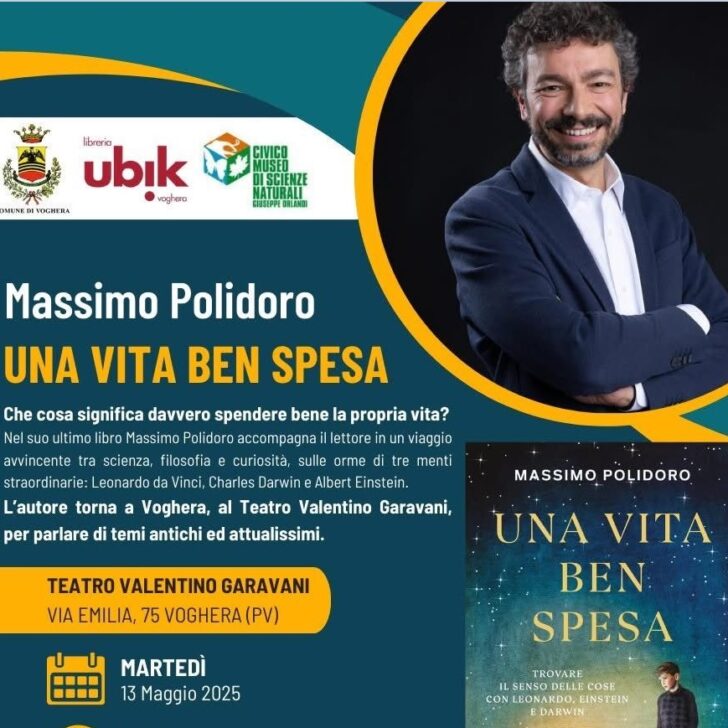 Massimo Polidoro torna a Voghera per presentare il suo libro “Una vita ben spesa” 