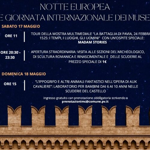 Un fine settimana all’insegna dell’arte e della cultura nei Musei di Pavia