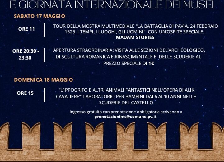 Un fine settimana all’insegna dell’arte e della cultura nei Musei di Pavia