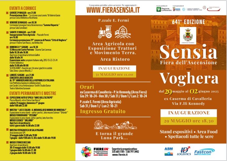 A Voghera conto alla rovescia per Sensia 2025, la fiera più antica della Lombardia
