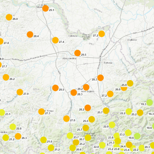 Piena estate in provincia di Alessandria: le temperature di oggi oltre i 30 gradi