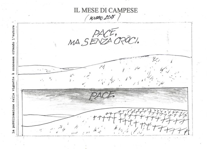 Le vignette di maggio firmate dall’artista valenzano Ezio Campese