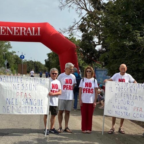 Alla 10 km di Marengo il presidio contro i Pfas del gruppo Vivere in Fraschetta