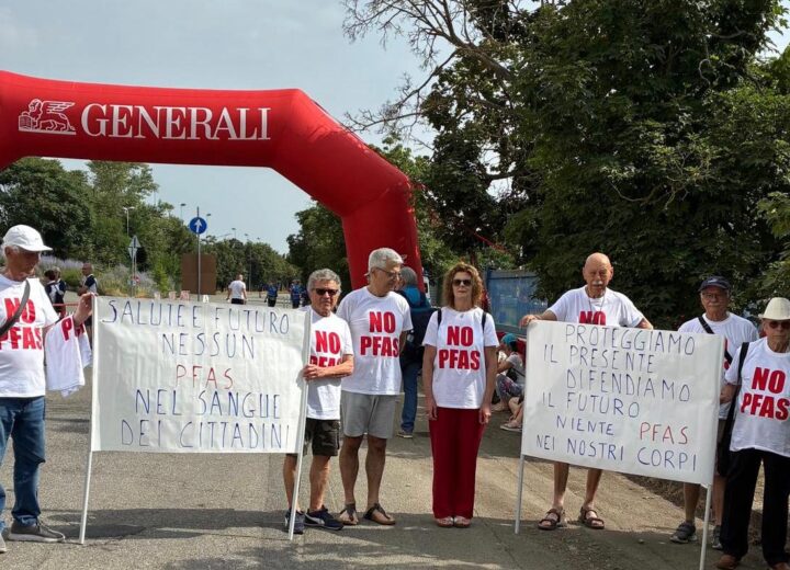 Alla 10 km di Marengo il presidio contro i Pfas del gruppo Vivere in Fraschetta