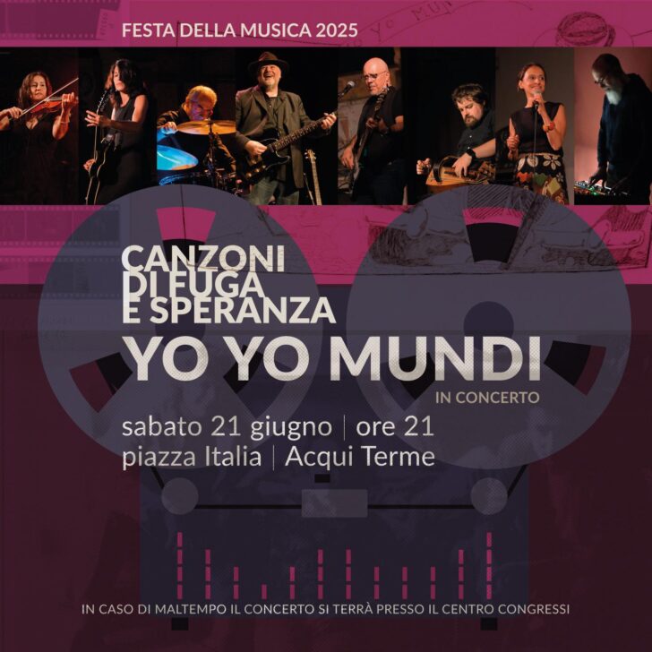 Yo Yo Mundi accendono la Festa della Musica ad Acqui Terme con “Canzoni di Fuga e Speranza”