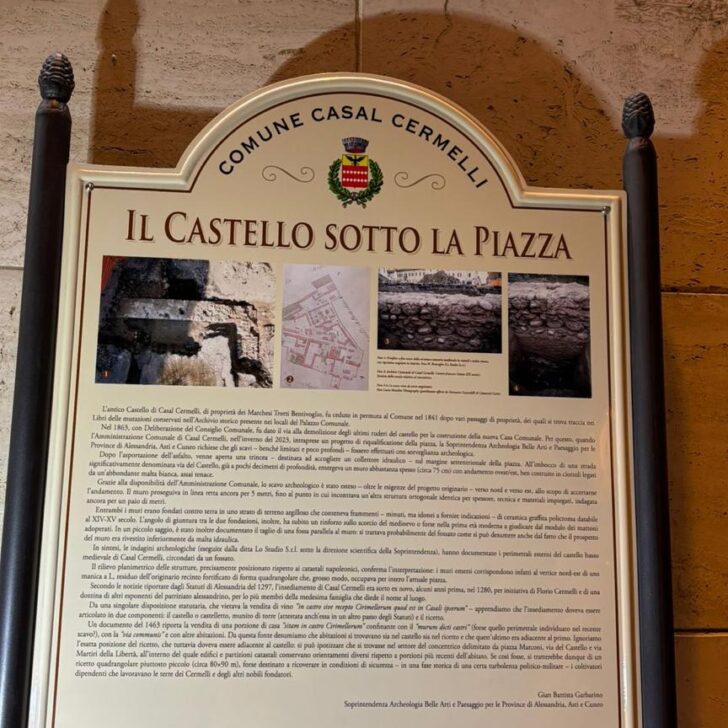 Targhe a Casal Cermelli per conoscere storia e monumenti