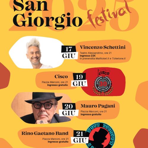 San Giorgio Festival 2025: i tre concerti gratuiti si spostano in piazza Marconi