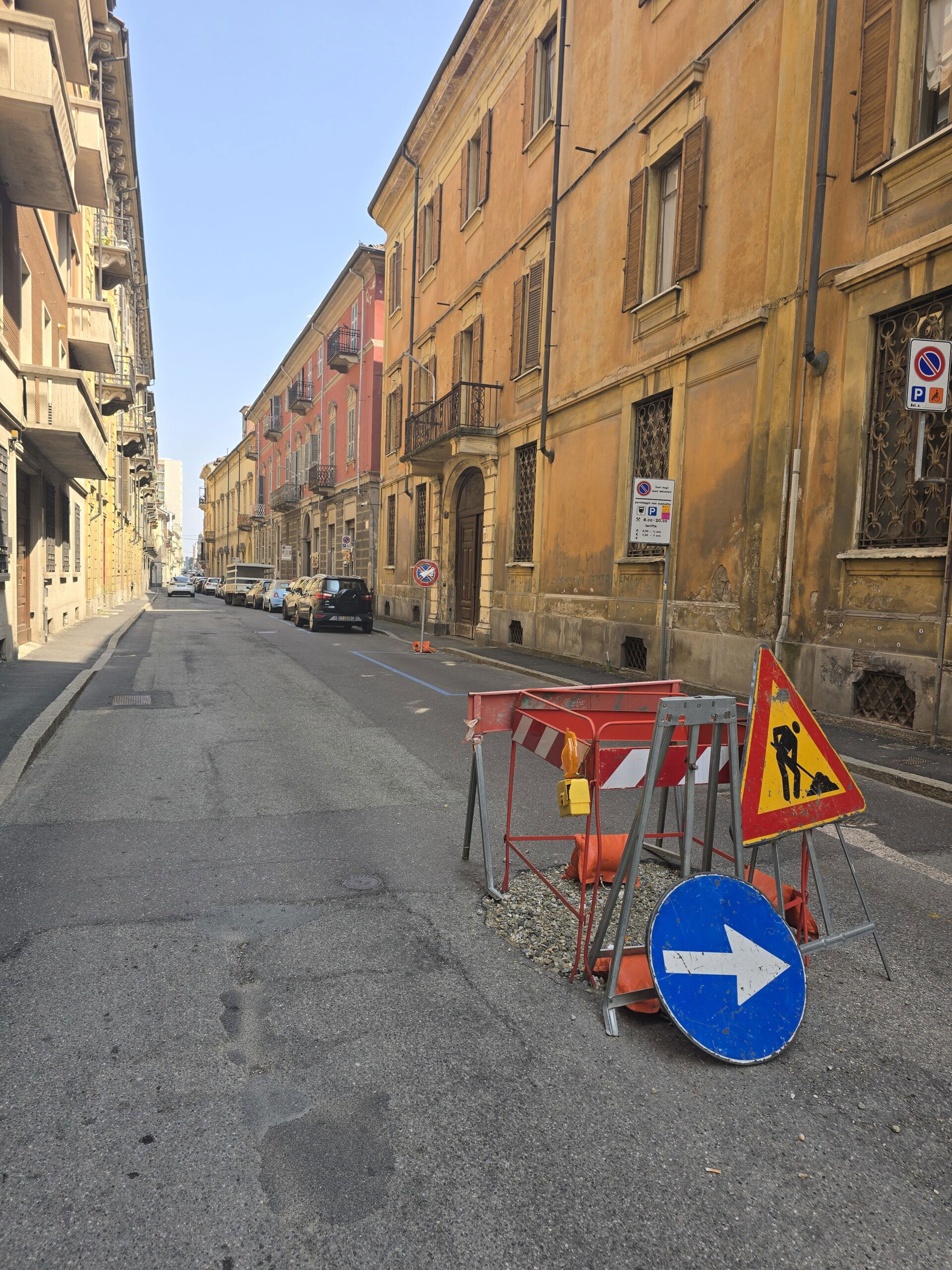 Via Pontida Alessandria cantiere