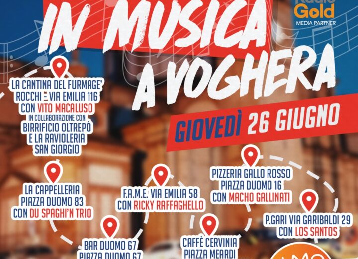 Giovedì in Musica a Voghera: il centro si accende di musica, spettacolo e divertimento