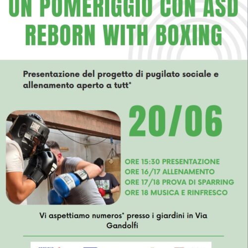 Un pomeriggio di sport, musica e inclusione in via Gandolfi con ASD Reborn With Boxing