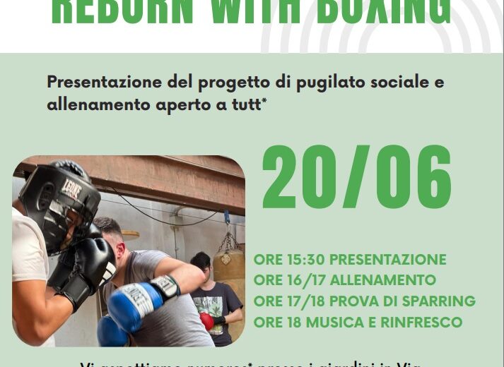 Un pomeriggio di sport, musica e inclusione in via Gandolfi con ASD Reborn With Boxing