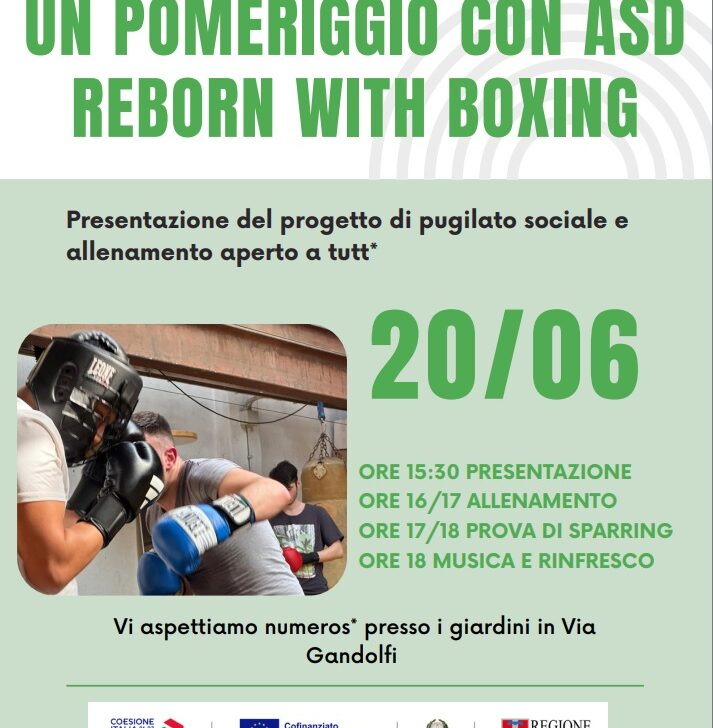 Un pomeriggio di sport, musica e inclusione in via Gandolfi con ASD Reborn With Boxing