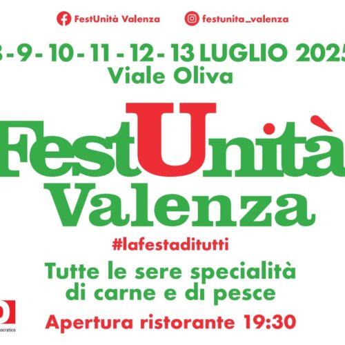 Musica, sapori e comunità: a Valenza torna la FestUnità con sei serate di spettacolo e gusto