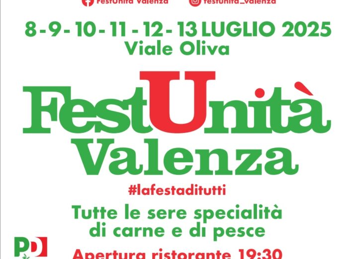 Musica, sapori e comunità: a Valenza torna la FestUnità con sei serate di spettacolo e gusto