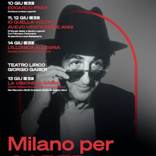 Torna dal 10 giugno la rassegna Milano Per Gaber