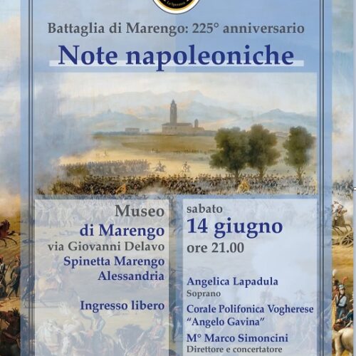 “Note napoleoniche” con la corale di Voghera per i 225 anni dalla battaglia di Marengo