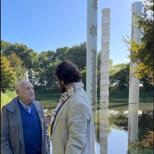 Gli Horti dell’Almo Collegio Borromeo di Pavia piangono Arnaldo Pomodoro: “Ci mancherai, Maestro”