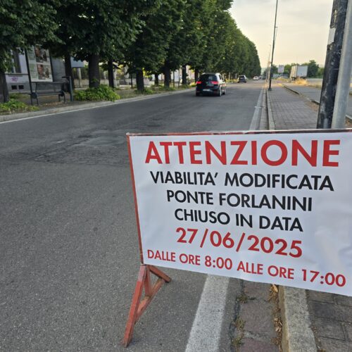 Venerdì il ponte Forlanini di Alessandria sarà chiuso per lavori di sostituzione delle luci