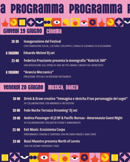 Radici Urbane: ad Alessandria un festival tra cinema, musica, arte e sapori