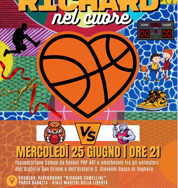 “Grest in campo, Richard nel cuore”: il 25 giugno inaugurazione del nuovo playground “Pop Art” a Voghera