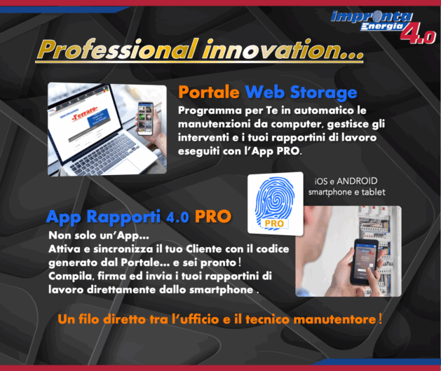 Impronta Energia 4.0: via scartoffie e scadenze dimenticate. Arriva la gestione smart per gli elettricisti 