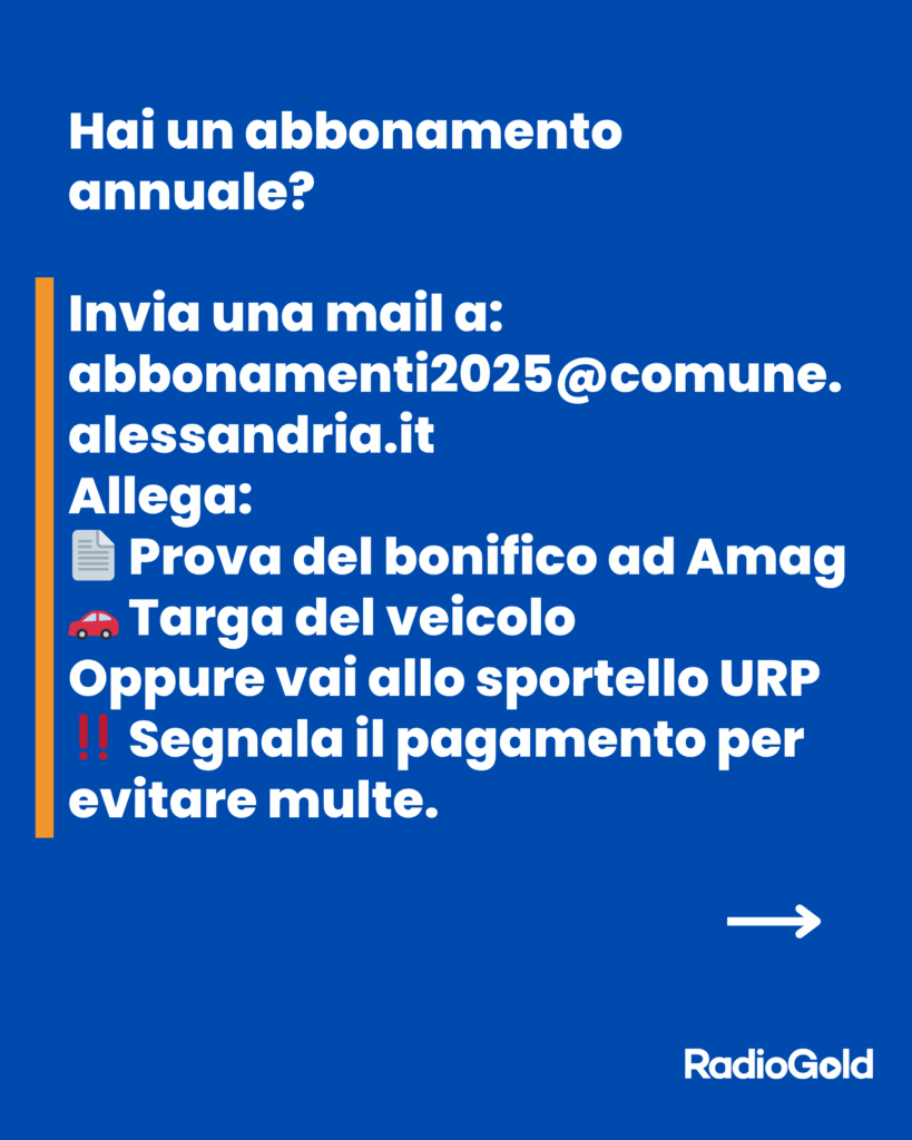 Come si paga la sosta ad Alessandria dal primo luglio 2025