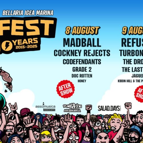 Torna il punk festival Bay Fest 2025 per l’edizione del decennale
