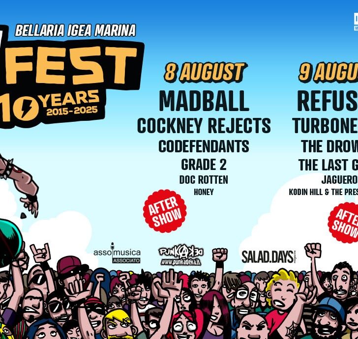 Torna il punk festival Bay Fest 2025 per l’edizione del decennale
