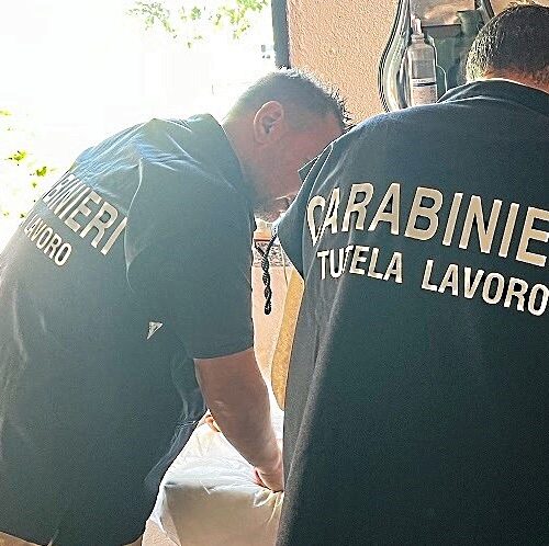 Controlli dei Carabinieri del Nucleo Ispettorato del Lavoro: scattano 8 denunce e sanzioni per 110 mila euro