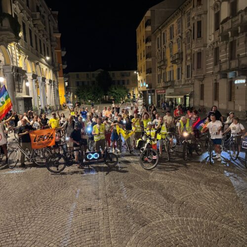 150 persone alla pedalata per la pace ad Alessandria: il grazie degli organizzatori
