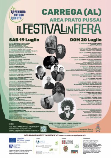 Due giorni nel cuore dell’Appennino tra musica, trekking e laboratori: a Carrega Ligure arriva “Il Festival in Fiera”