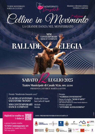 Il Monferrato danza con le stelle: a Casale la seconda edizione del Premio DanzArte con i grandi del balletto