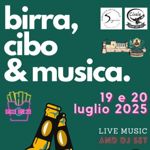 A Bergamasco il 19 e 20 luglio è tempo di birra, musica e divertimento
