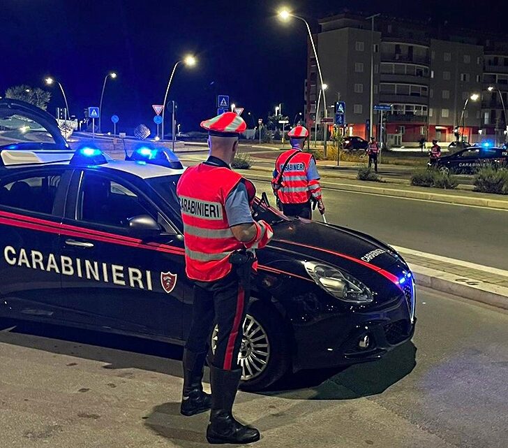 Carabinieri: due daspo Willy e una denuncia per guida sotto effetti di droga e alcol