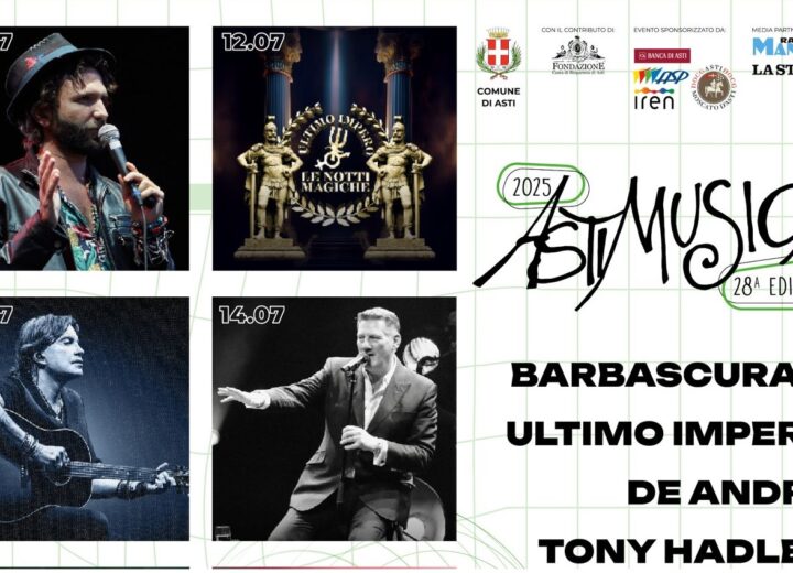 Barbascura, Vecchioni, Alessandra Amoroso e i Punkreas. Ad AstiMusica dieci serate tra icone pop e punk 