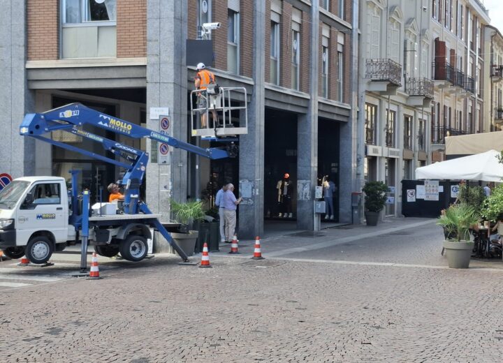 Installate le telecamere per monitorare l’accesso alle aree pedonali urbane di Alessandria