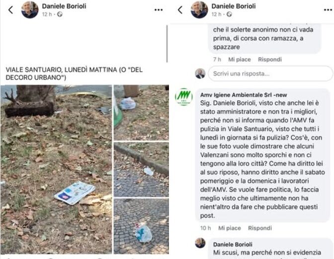 Bufera sulla risposta di AMV srl a post di Borioli. L’amministratore Daricco: “Nessun mal di pancia per la polemica”