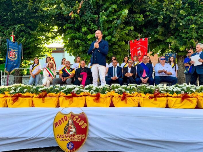 Il presidente d’onore Alberto Cirio accende l’80esimo motoraduno internazionale “Madonnina dei Centauri”