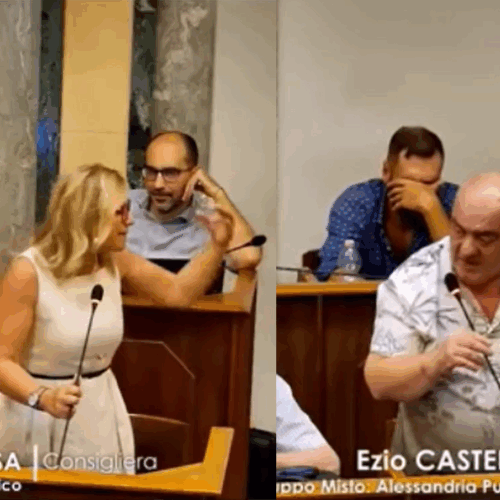 In pantaloncini in consiglio: Rossa riprende Castelli che chiedeva azioni per una maggiore educazione civica