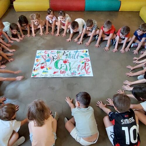 “Benvenuti centauri”: anche i bambini del centro estivo della scuola Franzini celebrano il Motoraduno