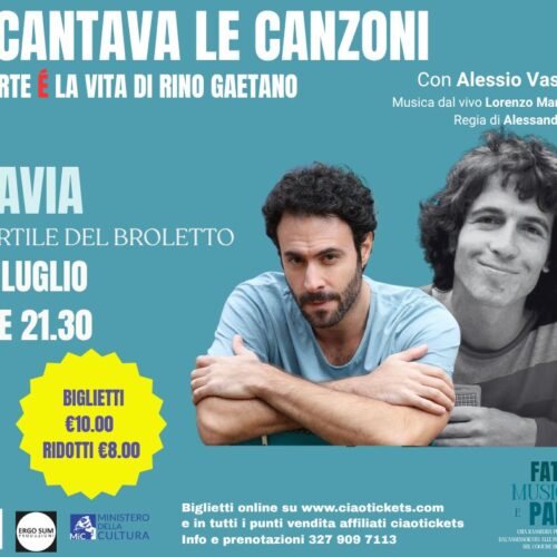 “E cantava le canzoni”: a Pavia l’omaggio poetico e ribelle a Rino Gaetano