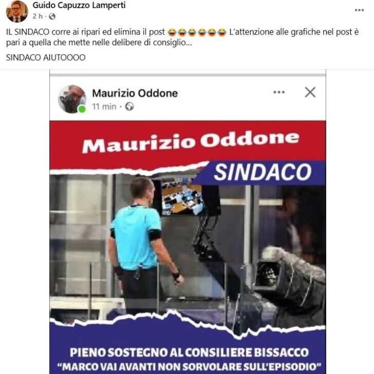 Dopo la lite in consiglio comunale a Valenza le polemiche proseguono sui social: l’ironia di Capuzzo Lamperti