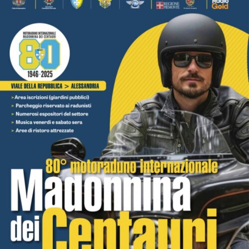 Alessandria accende i motori: dal 11 al 13 luglio l’80° Motoraduno Internazionale “Madonnina dei Centauri”