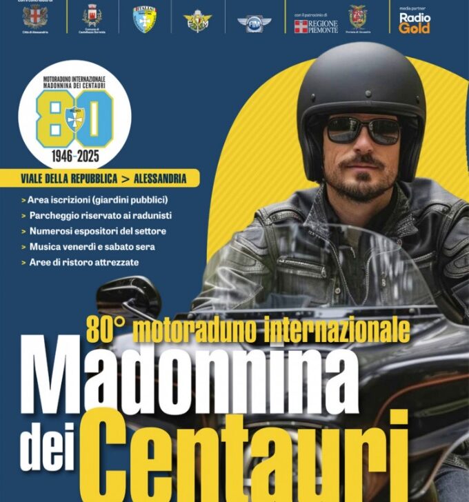 Alessandria accende i motori: dall’11 al 13 luglio l’80° Motoraduno Internazionale “Madonnina dei Centauri”