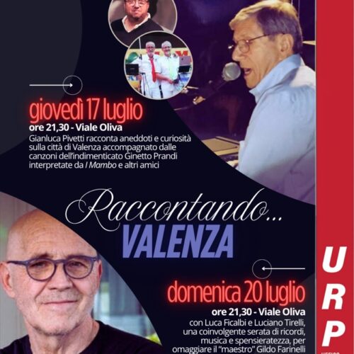 Valenza ricorda Ginetto Prandi e Gildo Farinelli con due serate tra musica e racconti inediti