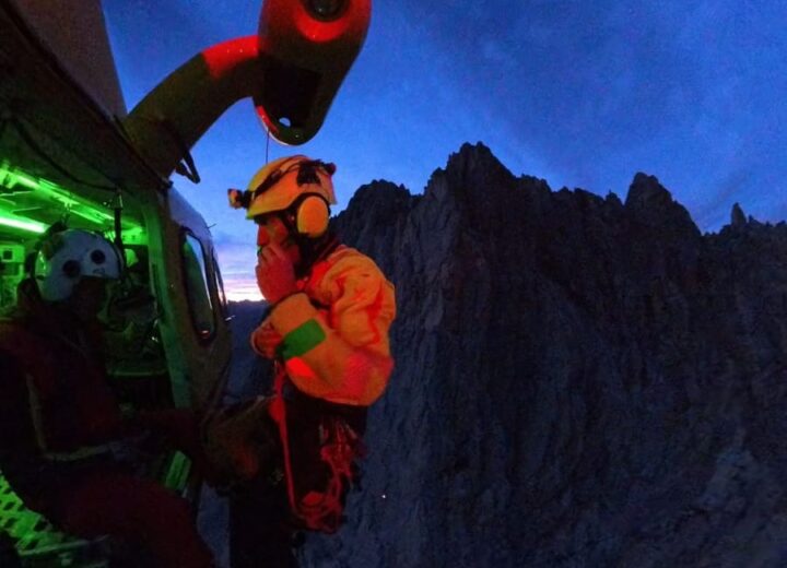 Salvati due scalatori rimasti bloccati su una parete in alta Val Maira nel Cuneese