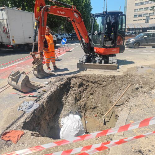 Riparato il guasto alla conduttura idrica tra spalto Marengo e via Di Vittorio ad Alessandria