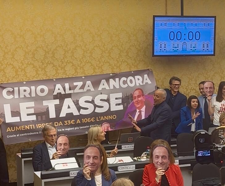 Opposizioni contro Cirio: “Aumento Irpef colpisce ceto basso e medio e lui non ci mette la faccia”